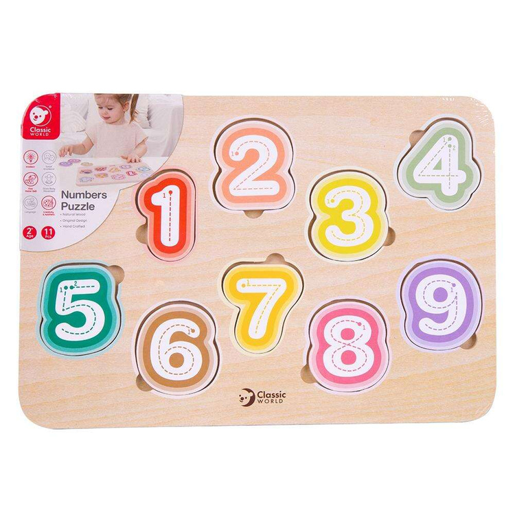 Układanka Cyferki Nauka Cyferek i Liczenia Classic World