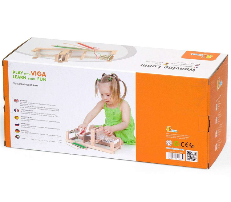 Viga Krosno Tkackie Warsztat Tkacki Drewniany zestaw do tkania