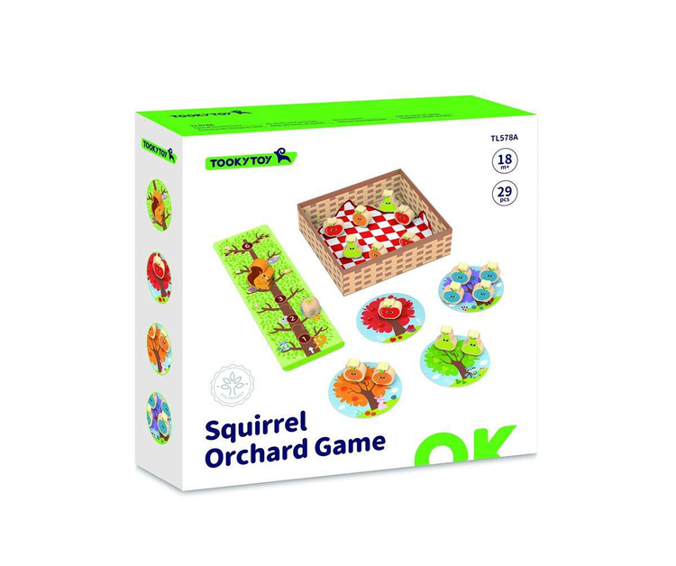TOOKY TOY Wiewiórka w Sadzie Gra Planszowa Rodzinna