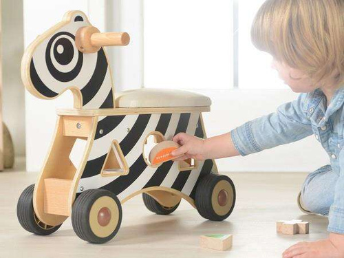 MASTERKIDZ Jeździk Sorter Kształtów Zebra