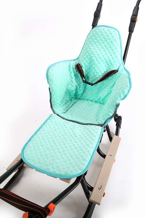 Sanki dziecięce teo&gigi PRESTIGE Minky z kółkami #918