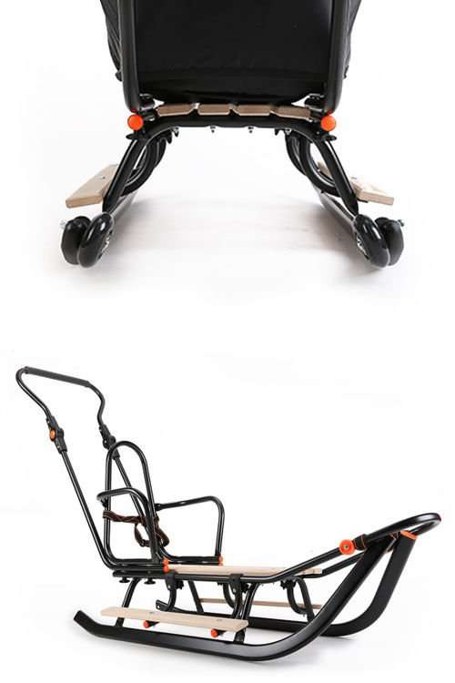 Podnóżki CZARNE do sanek teo&gigi