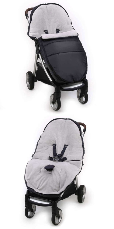 Sanki dla dzieci teo&gigi Smart Line PLUS jasny szary bipolar  #880X