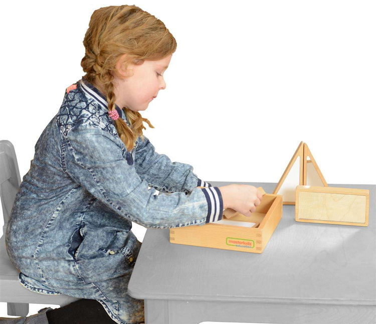 Drewniane Klocki Dwustronne Lustrzane Suchościeralne Masterkidz 6 Elementów