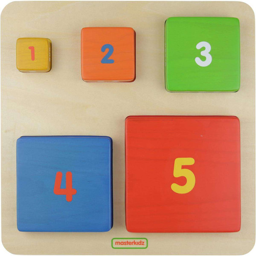 Piramidka Drewniana Edukacyjna Liczenie Kolory Masterkidz