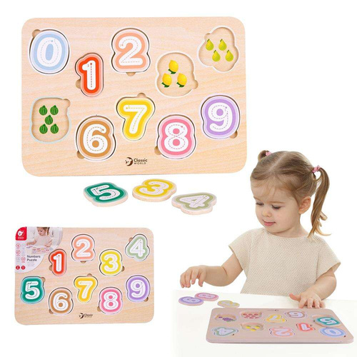 Układanka Cyferki Nauka Cyferek i Liczenia  Classic World