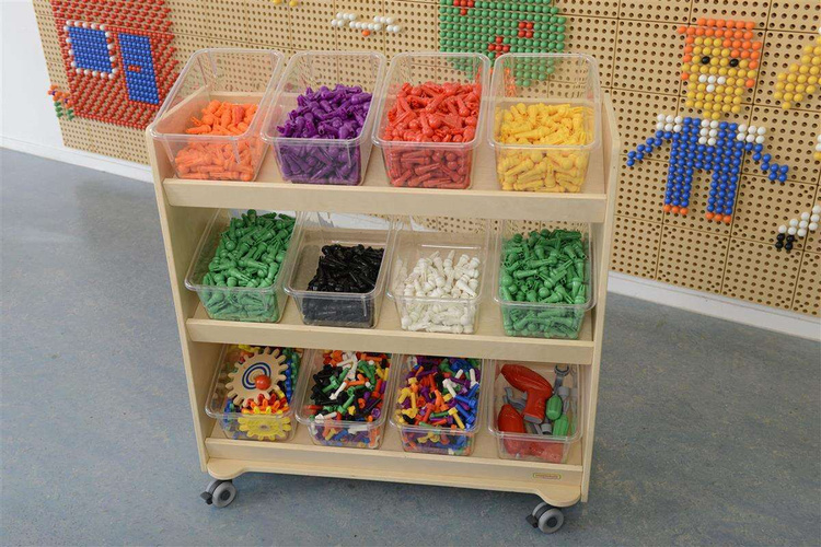 Akrylowe Pojemniki Na Elementy Do Tablicy STEM 12 Sztuk Masterkidz