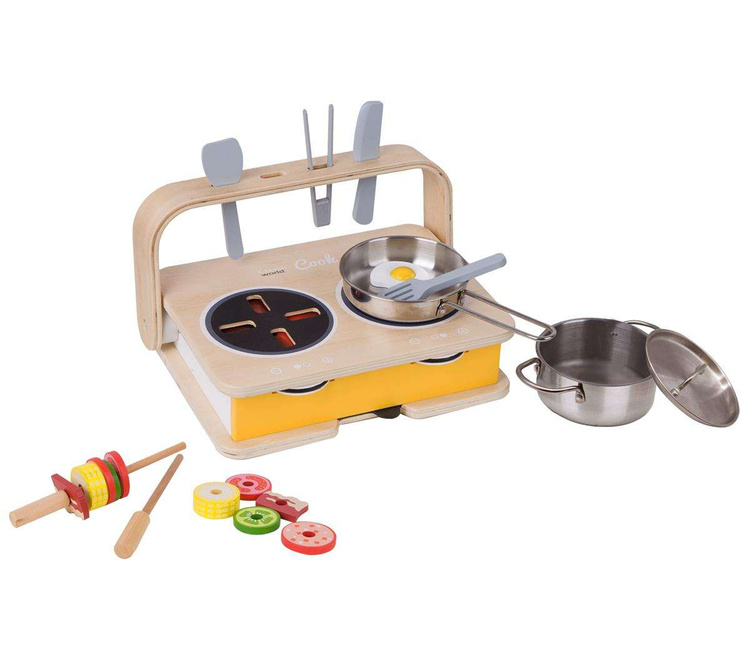 CLASSIC WORLD Drewniana Kuchnia Stołowa 2w1