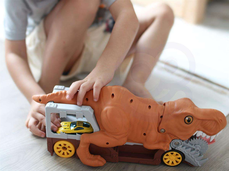 WOOPIE Dinozaur Wyrzutnia Samochodów + Auto 1szt.