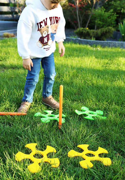 WOOPIE Gra Serso Zręcznościowa Rzut do Celu Paliki Kółka 3 szt.