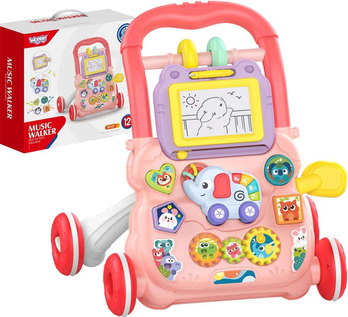 WOOPIE BABY Interaktywny Chodzik Pchacz Muzyczny + Znikopis