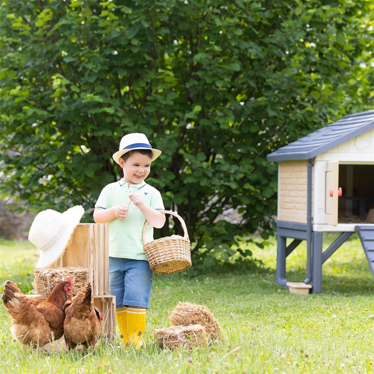 SMOBY Kurnik Cluck Cluck Dla 4 Kur z Jajkiem i Książeczką
