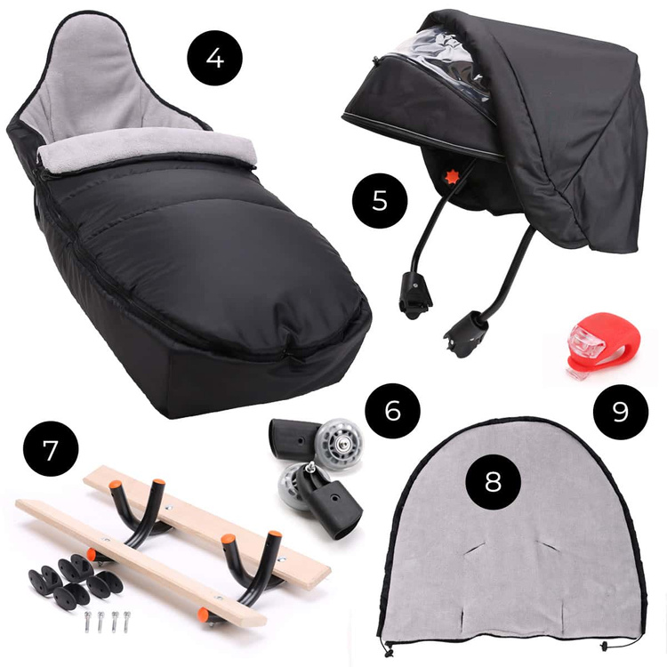 Sanki dla dzieci teo&gigi Smart Line PLUS jasny szary bipolar  #880