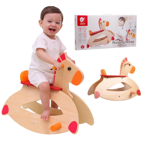 Classic World Konik Na Biegunach Bujak Drewniany