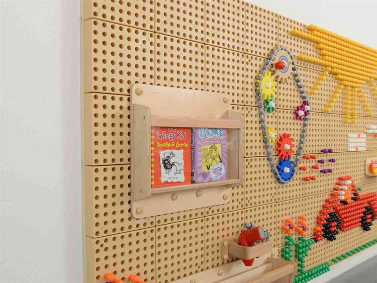 Drewniana Kasetka Na Przedmioty 40 cm - Tablica Naukowo-Kreatywna Masterkidz STEM