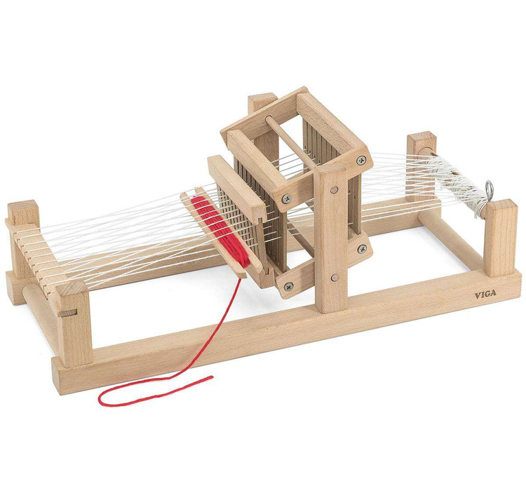 Viga Krosno Tkackie Warsztat Tkacki Drewniany zestaw do tkania
