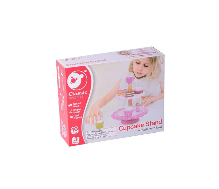 Drewniana Babeczka Stojak Na Babeczki Classic World