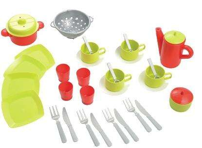 Smoby Ecoiffier Zestaw Naczyń w Torbie