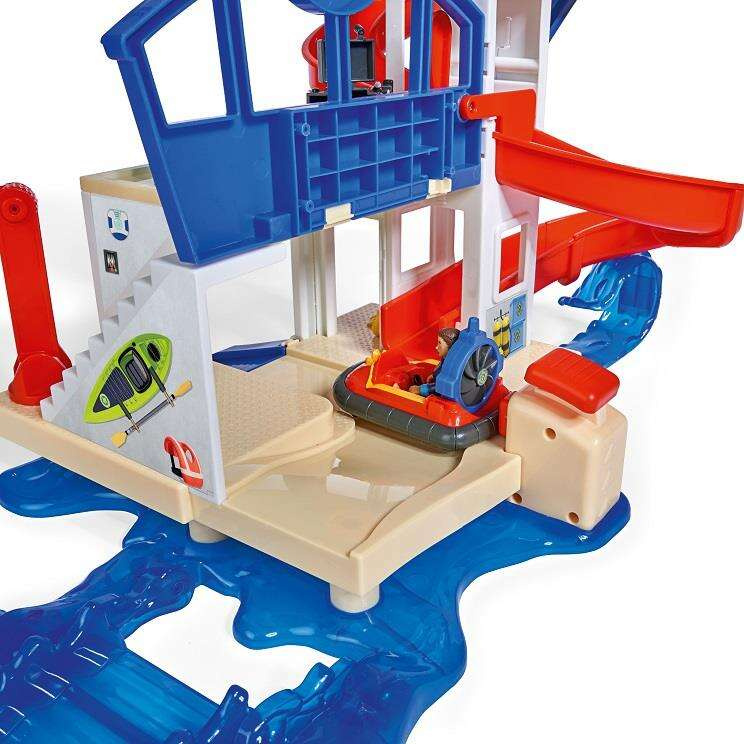 SIMBA Strażak Sam Stacja Oceaniczna Ratownicza Remiza Figurka Ponton