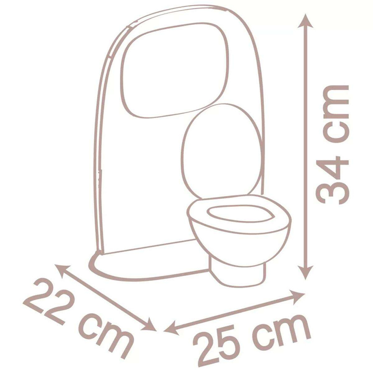 SMOBY Baby Nurse Dwustronna Toaleta Łazienka Dla Lalki z Akcesoriami