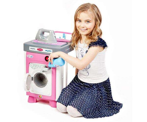 Pralka z wirującym bębnem Żelazko zestaw AGD Elektroniczna