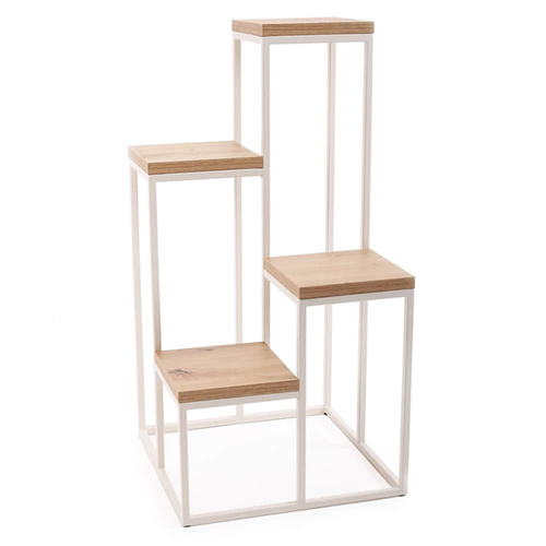 Kwietnik Loft metalowy Kaszmir Dąb Artisan CUBE Slim 4/70 