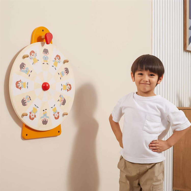 VIGA Tablica Ścienna Koło Pokaż Emocje Certyfikat FSC Montessori