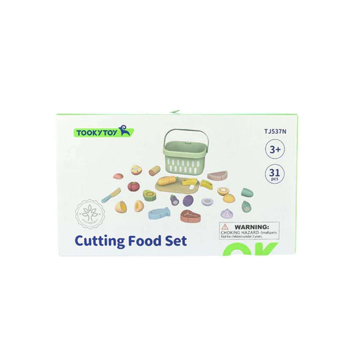 TOOKY TOY Drewniany Zestaw Żywność Warzywa Owoce