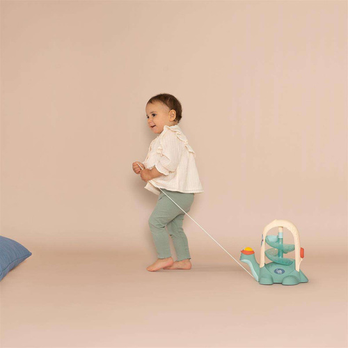 SMOBY LITTLE Żółw do Ciągnięcia ze Zjeżdżalnią dla Piłeczek 12m+