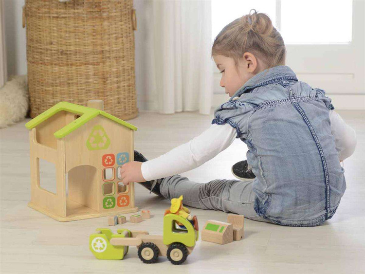 Stacja Sortowania Śmierci I Recyklingu Drewniana Makieta Masterkidz