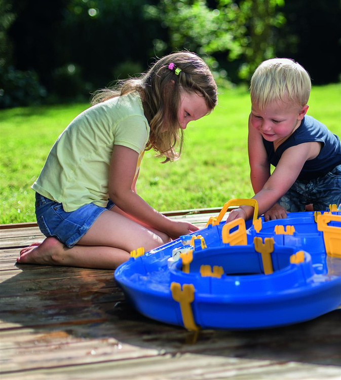 BIG Waterplay Tor wodny Rotterdam + Łódka + Figurka