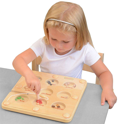 MASTERKIDZ Co Przyciągnie Magnes Edukacyjna Gra Tabliczka Montessori