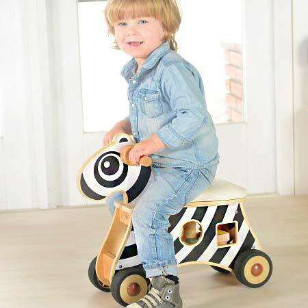 MASTERKIDZ Jeździk Sorter Kształtów Zebra