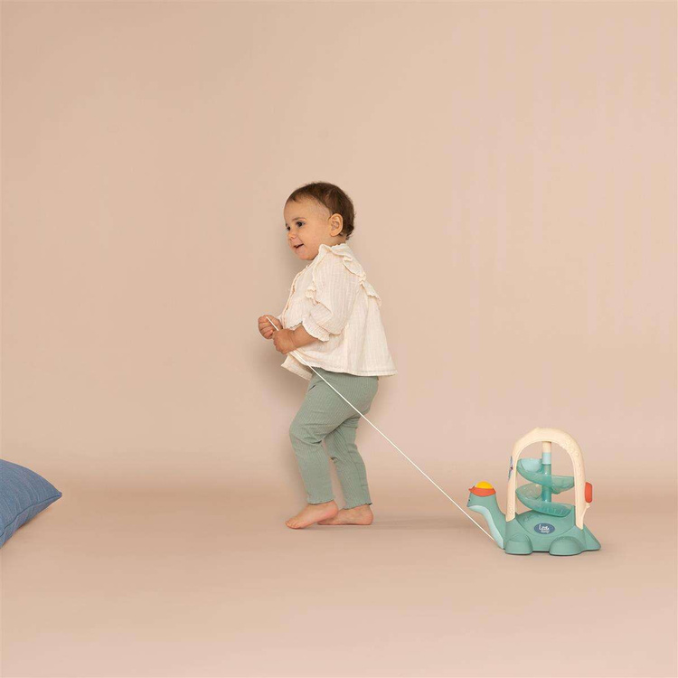 SMOBY LITTLE Żółw do Ciągnięcia ze Zjeżdżalnią dla Piłeczek 12m+