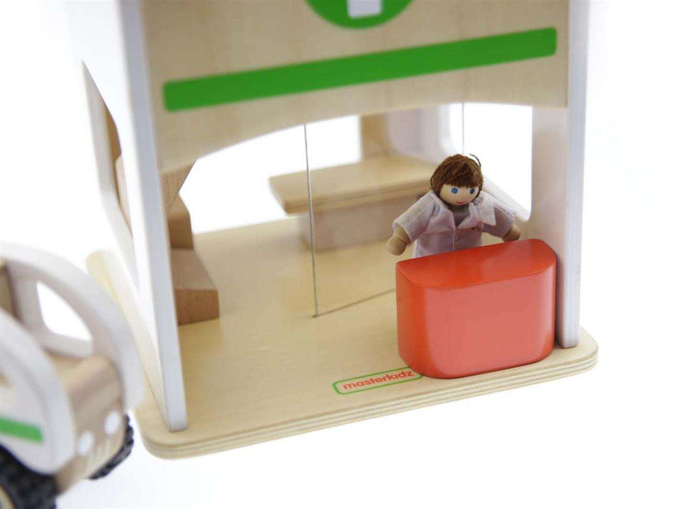Mini Szpital Drewniany Zestaw Masterkidz Makieta