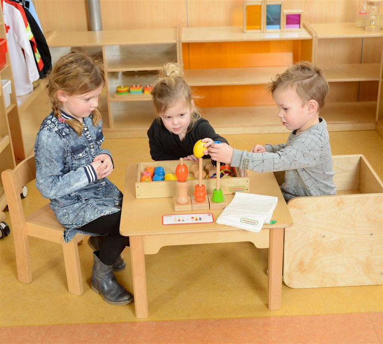 Duża Sznurowanka Kolorowa Drewniana Masterkidz