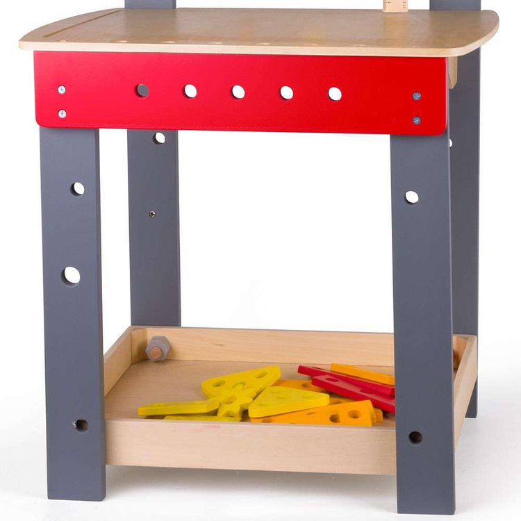 Drewniany Stół Warsztatowy z narzędziami Classic World