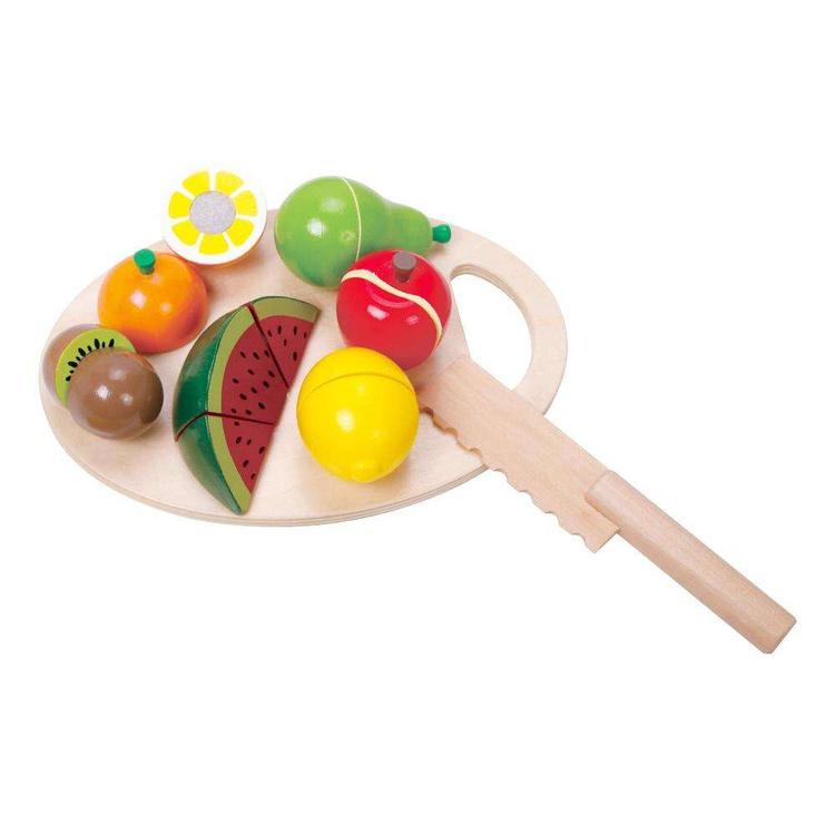 CLASSIC WORLD Drewniany Zestaw Do Krojenia Owoców
