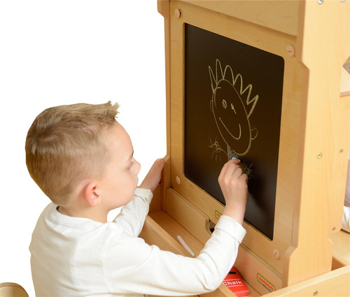 Dwustronna Tablica Do Pisania Kredowa Suchościeralna Masterkidz