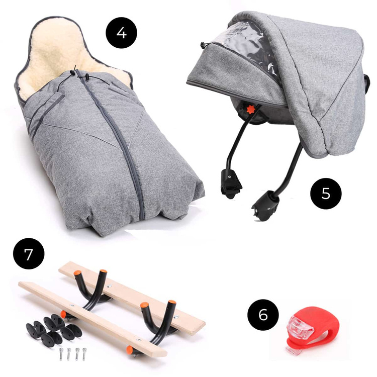 Sanki dziecięce teo&gigi ALL SEASONS Z PODNÓŻKAMI #505x