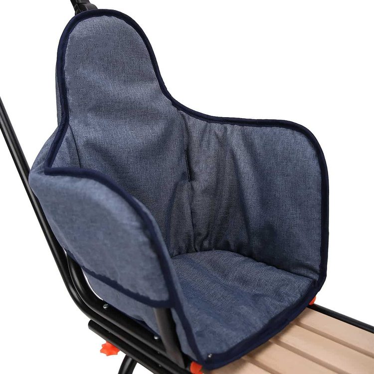 Sanki dziecięce teo&gigi ALL SEASONS Z MATERACYKIEMGRANATOWY LEN #425