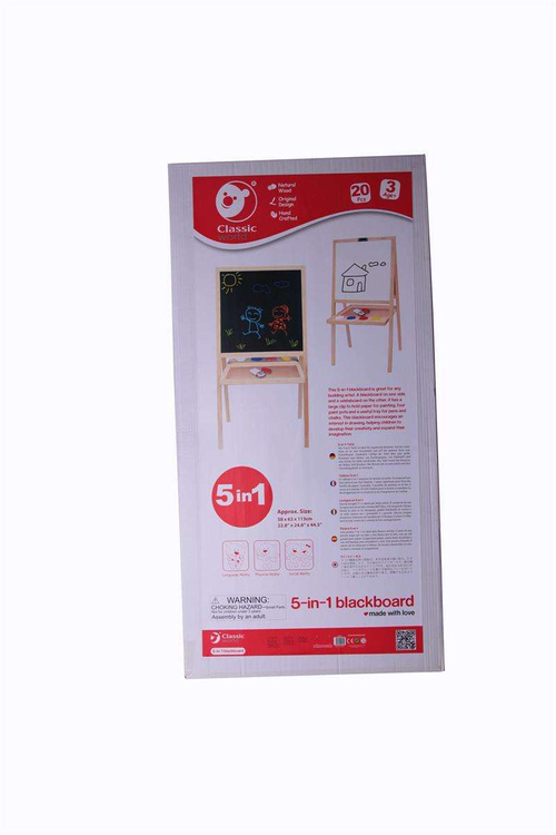 Drewniana Tablica dwustronna 5w1 Classic World
