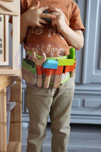 Pas majsterkowicza z Drewnianymi Narzędziami Classic World