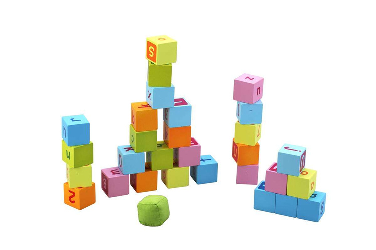 CLASSIC WORLD Chodzik Pchacz Dla Dzieci Z Klockami