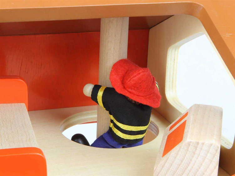 Mini Remiza Strażacka Drewniany Zestaw Masterkidz