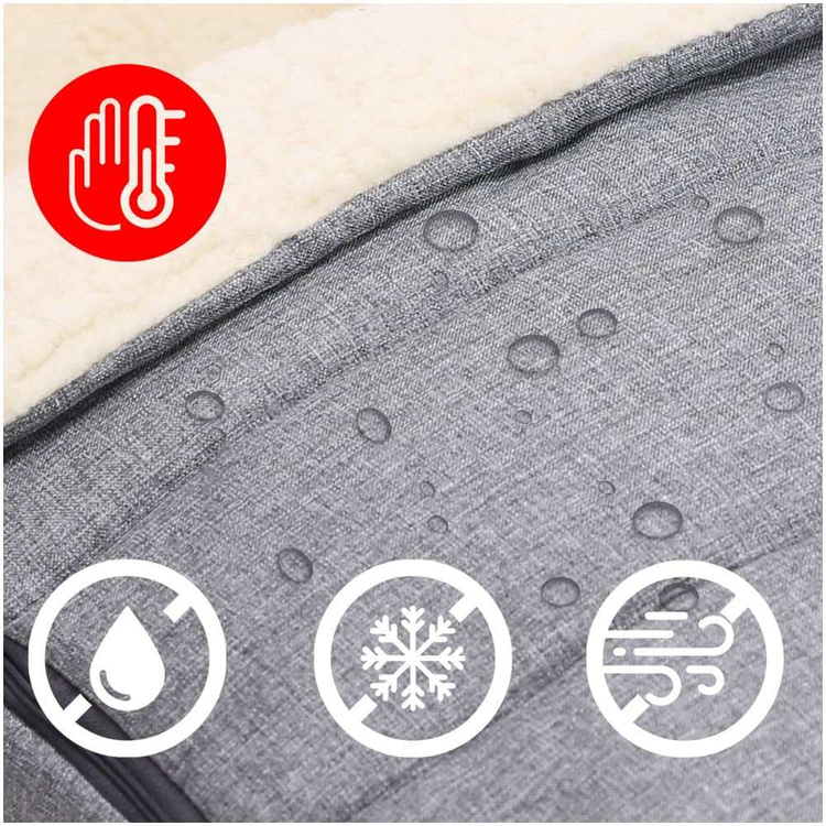 Sanki dziecięce teo&gigi ALL SEASONS z kółkami, podnóżkami i mufką #505