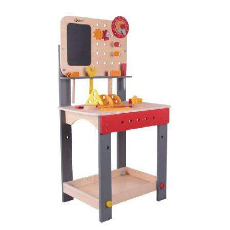 Drewniany Stół Warsztatowy z narzędziami Classic World