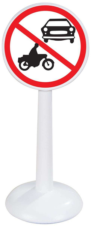 WOOPIE Zestaw Edukacyjny Mini Znaków Drogowych 16 el. + Samochodzik