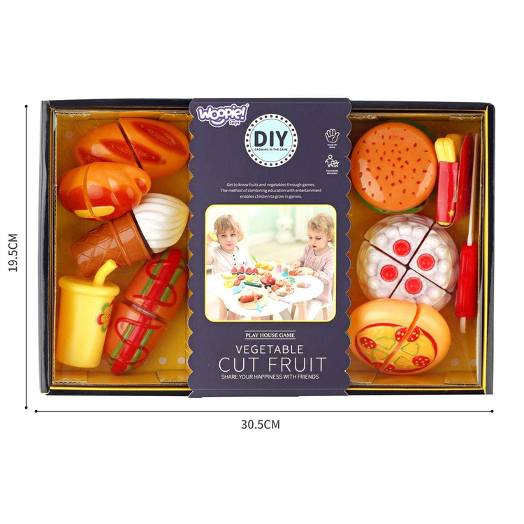 WOOPIE Owoce do Krojenia na Rzepy Deska Nożyk