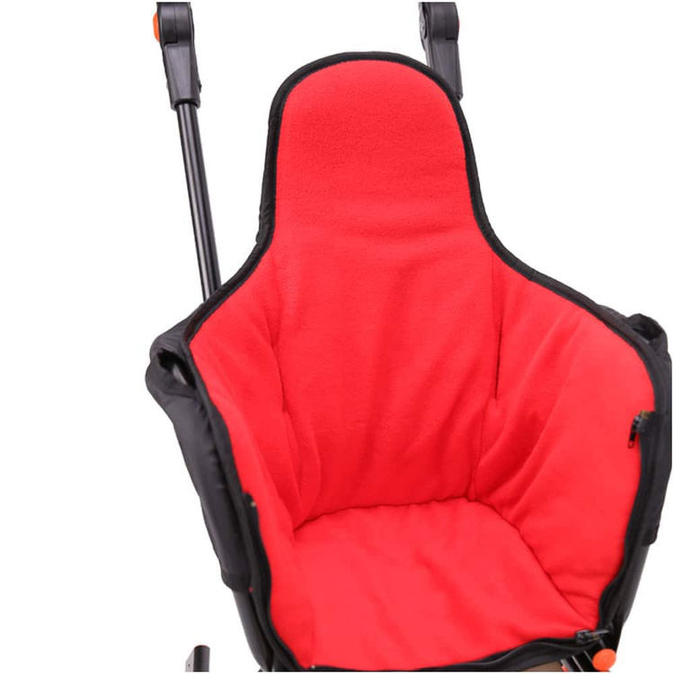 Sanki dziecięce teo&gigi SMART LINE z kółkami, podnóżkami i mufką #801